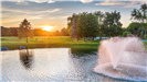 Norwich Golf Course Pond at Sunset