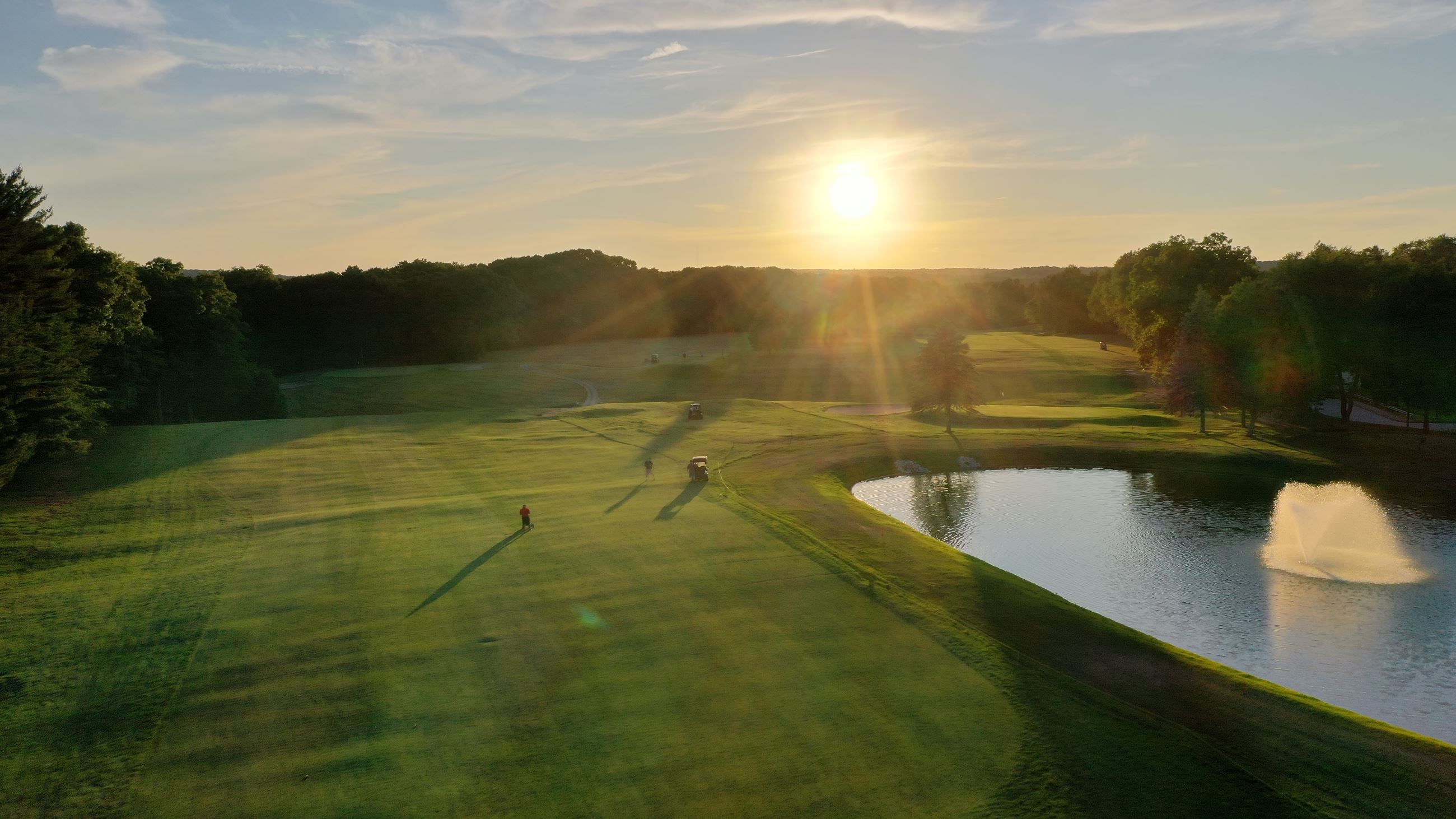 Norwich Golf Course Pond late afternoon