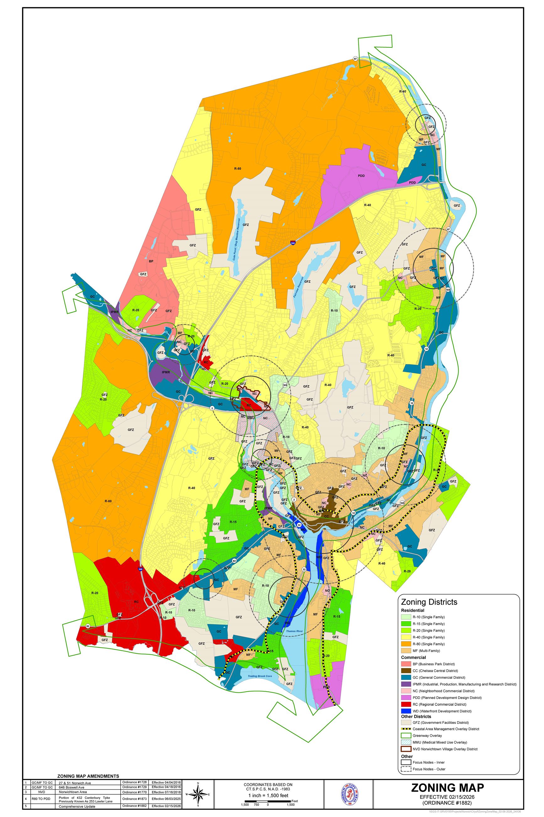 2025 Norwich Zoning Map For Publication 02-15-2026 FINAL Image for Website
